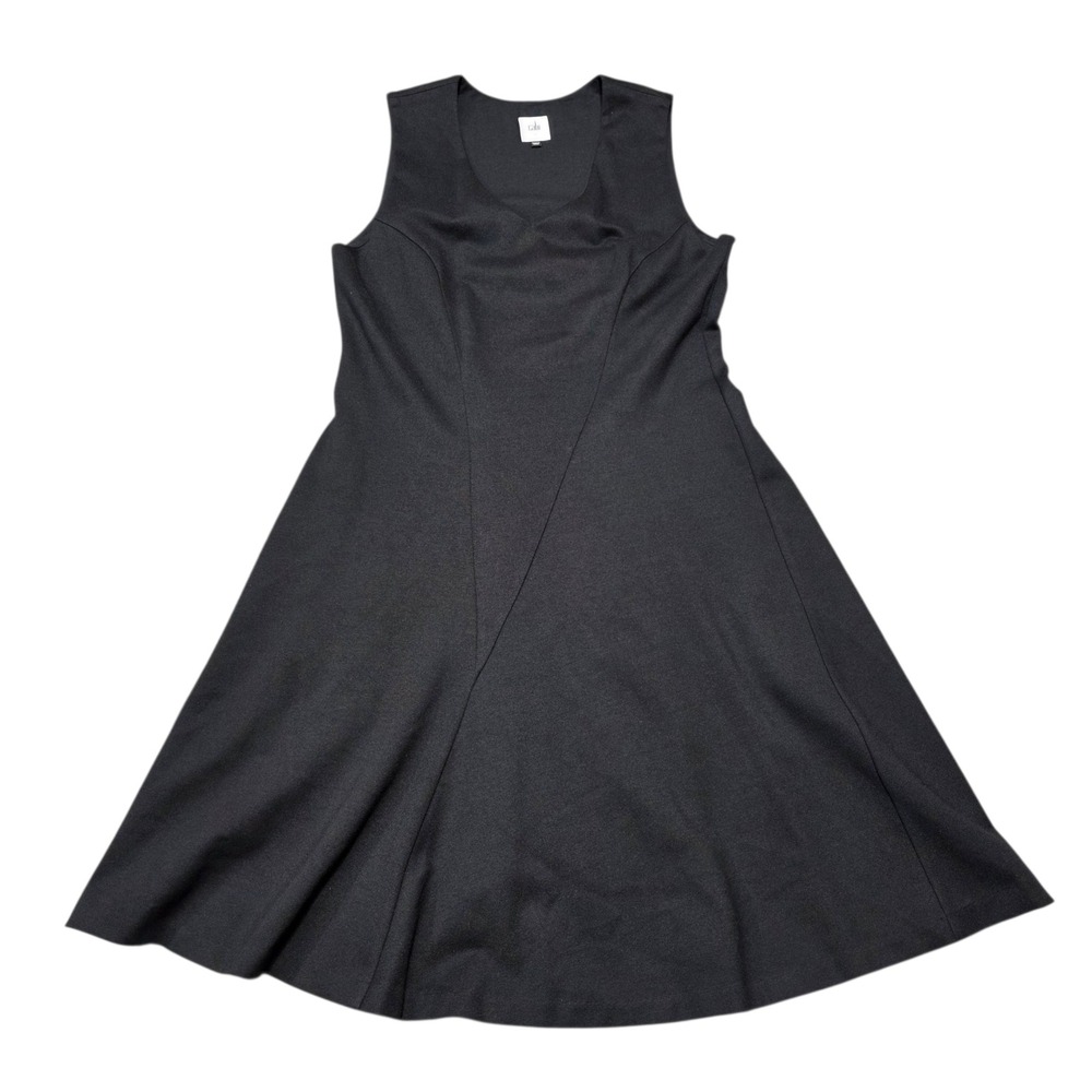 Cabi Black Sleeveless Fit and Flare Dress Panel Detail - Medium - Picture 7 of 7